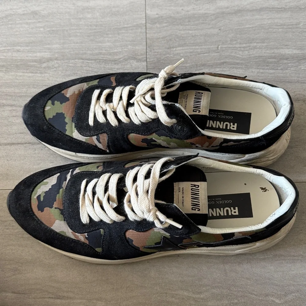 Men’s Camo Golden Goose Running Eu 44 - Picture 5 of 8